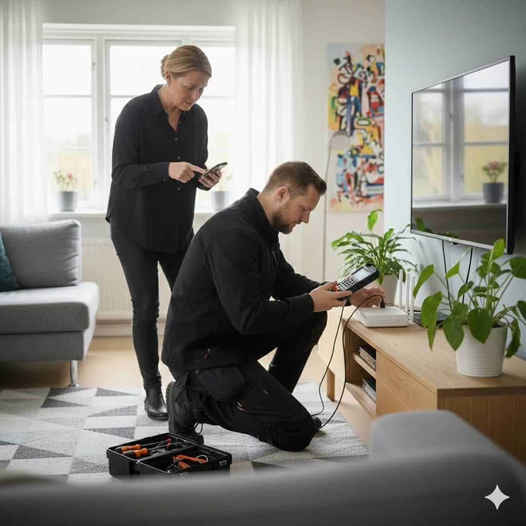 TV-opsætning & vægmontering