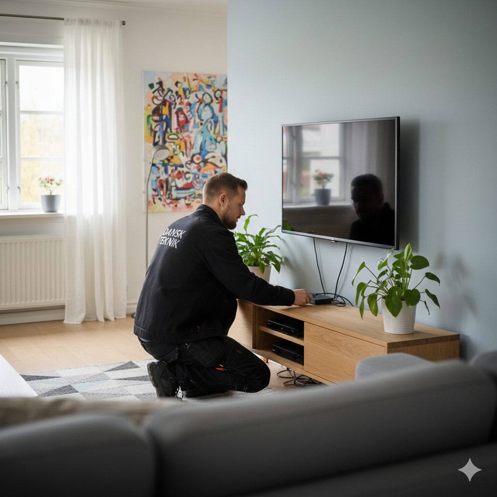 TV installation og vægmontering i Gentofte